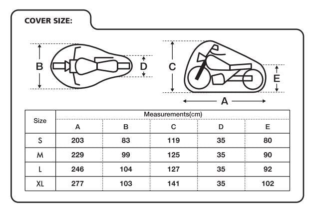 Oxford Aquatex Motorcycle Scooter Waterproof Cover Medium CV202