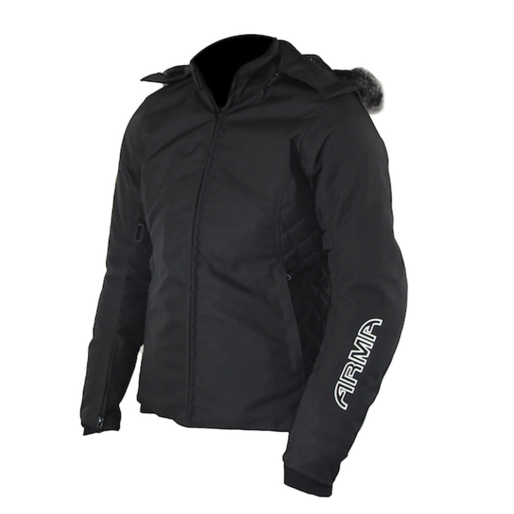 ARMR Moto Liyla Ladies Waterproof Motorcycle Motorbike Hooded Parker Jacket