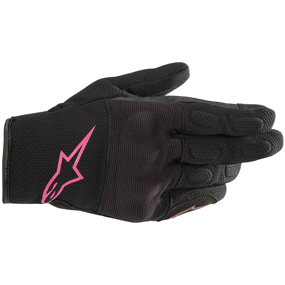 Alpinestars Stella S Max Drystar Motorcycle Motorbike Gloves Black & Fuchsia
