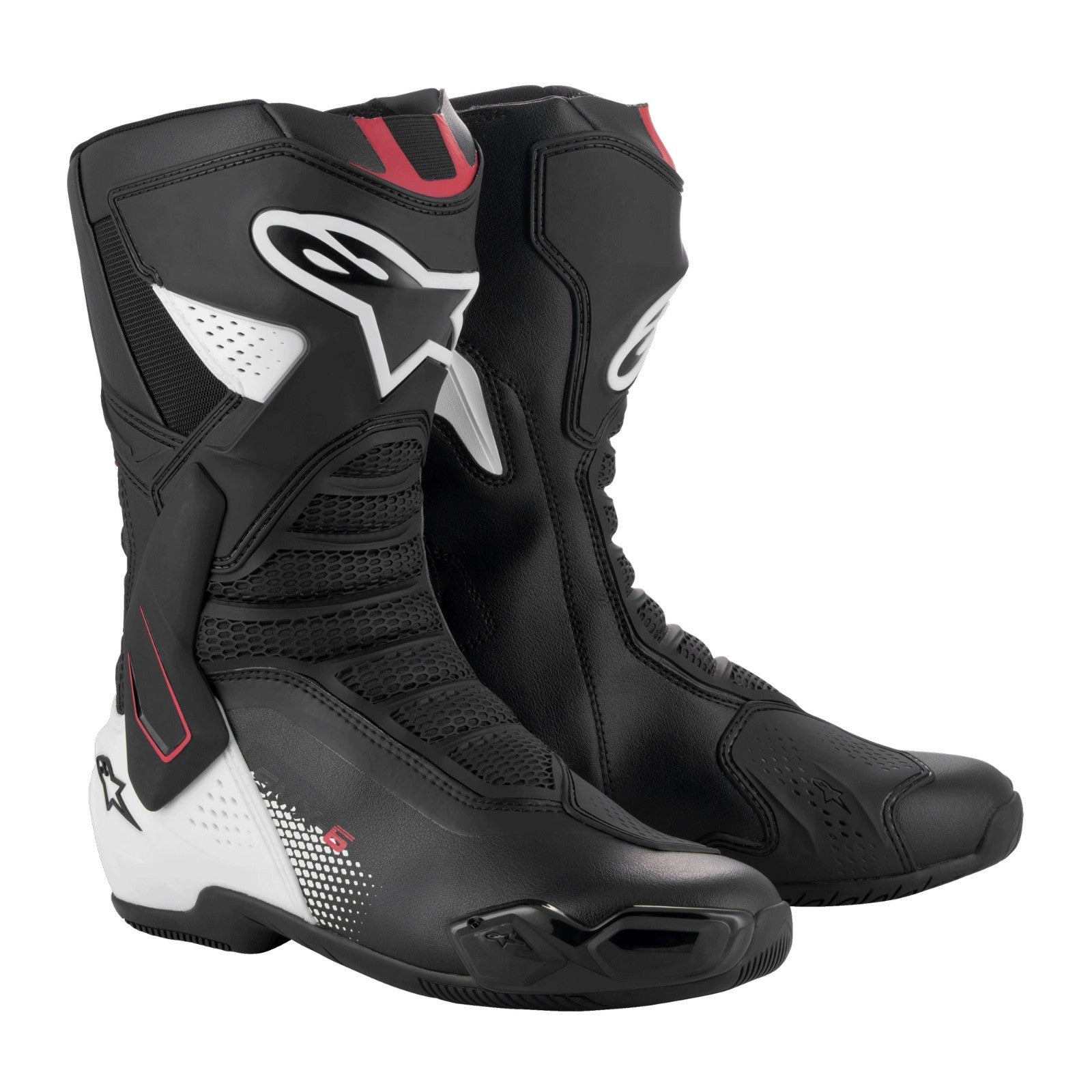 Alpinestars SMX-6 V3 Men‘s Motorcycle Motorbike Track Race Boots Black White Red