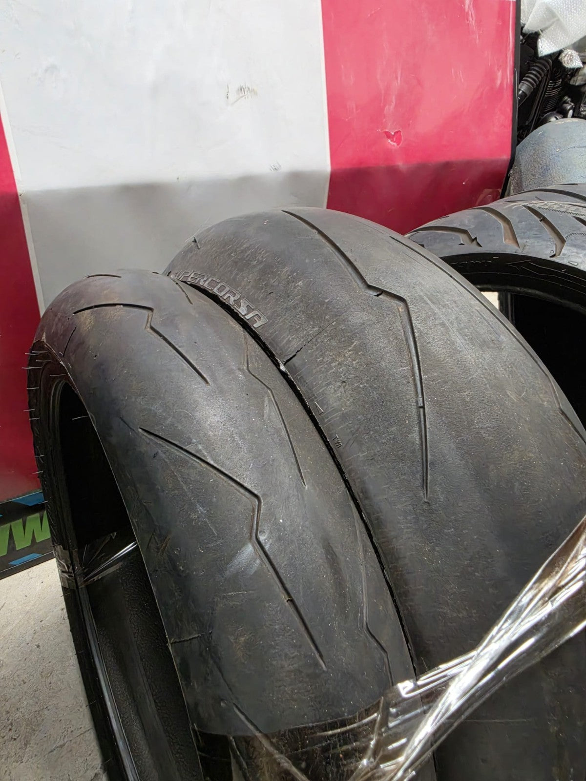 Pirelli Diablo Supercorsa SP pair of good tyres, part worn 180/55-17 + 120/70-17