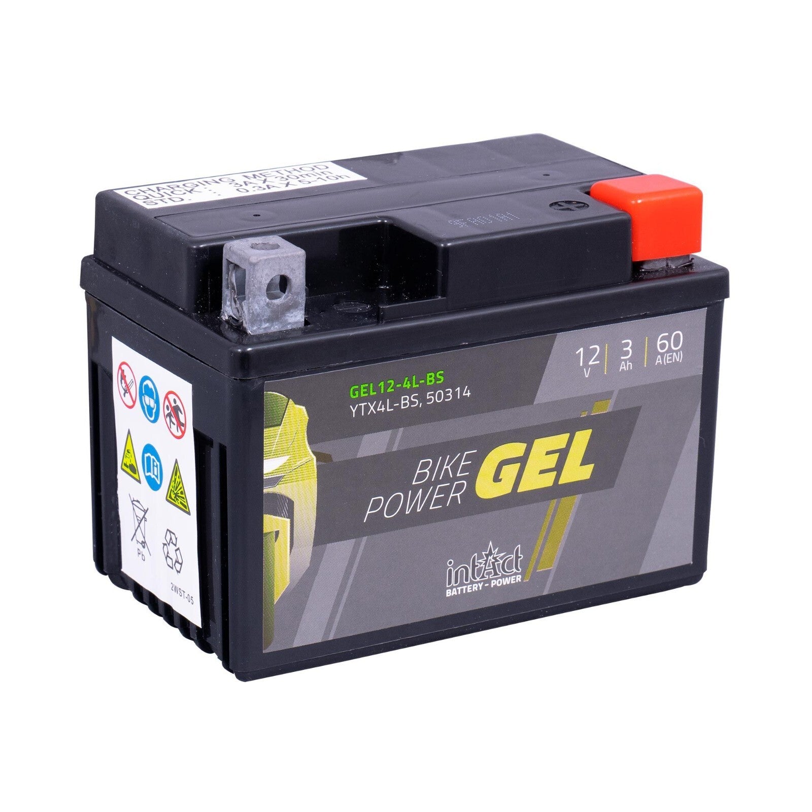 intAct YTX4L-BS Gel Bike-Power Motorcycle Motorbike Factory Activated Battery