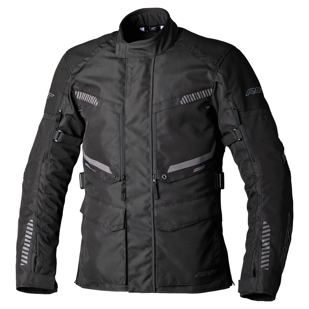 RST Maverick Evo CEAA Textile Motorcycle Motorbike Touring Jacket Black Black