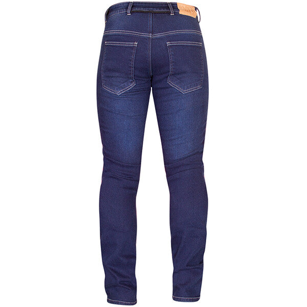 Route One Tyler Multi Layer Armoured Aramid Motorcycle Motorbike Jeans Dark Blue