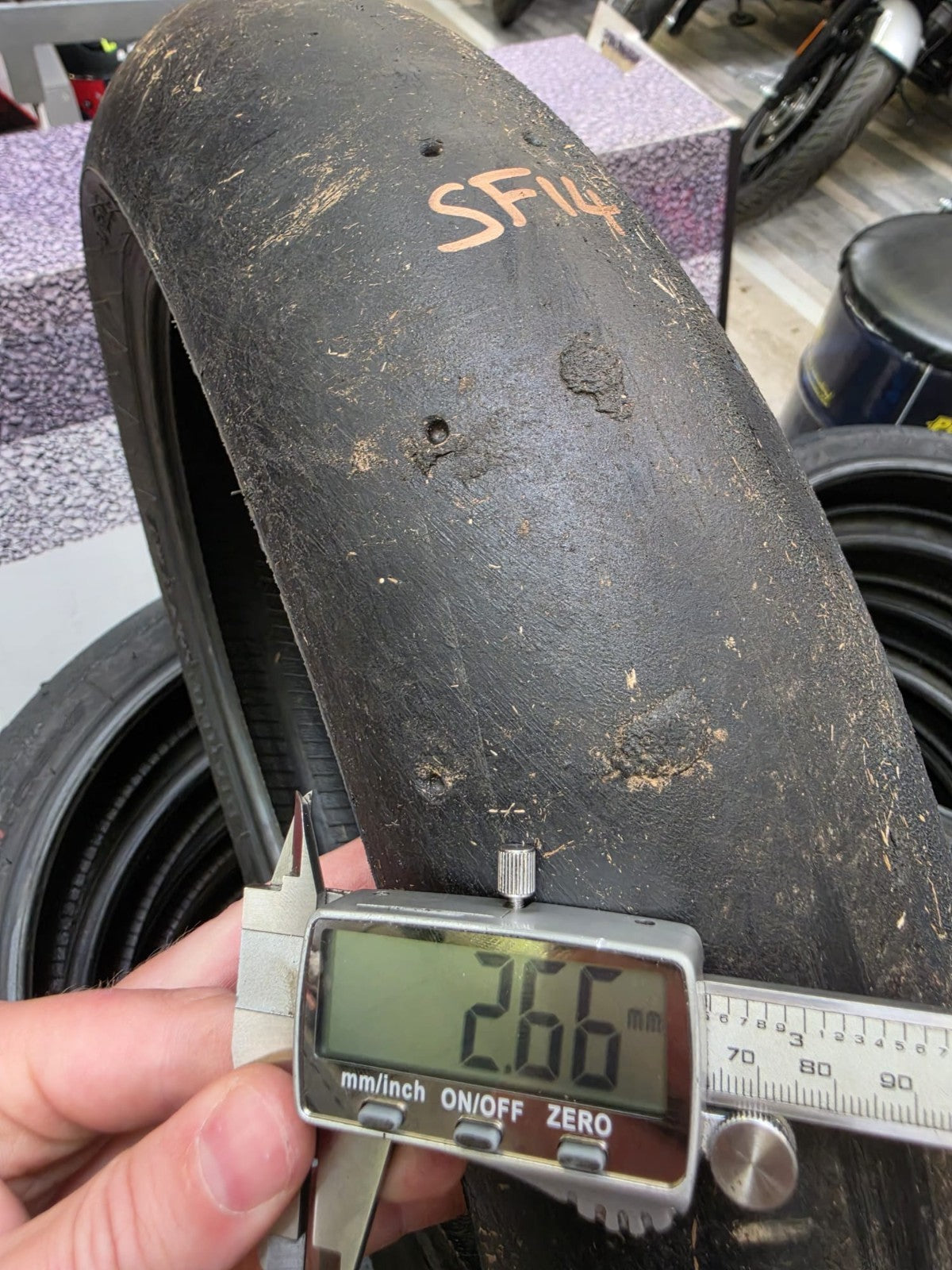 Pirelli Diablo Superbike SC1 125/70-17 Used BSB Scrub Motorcycle Tyre - SF14