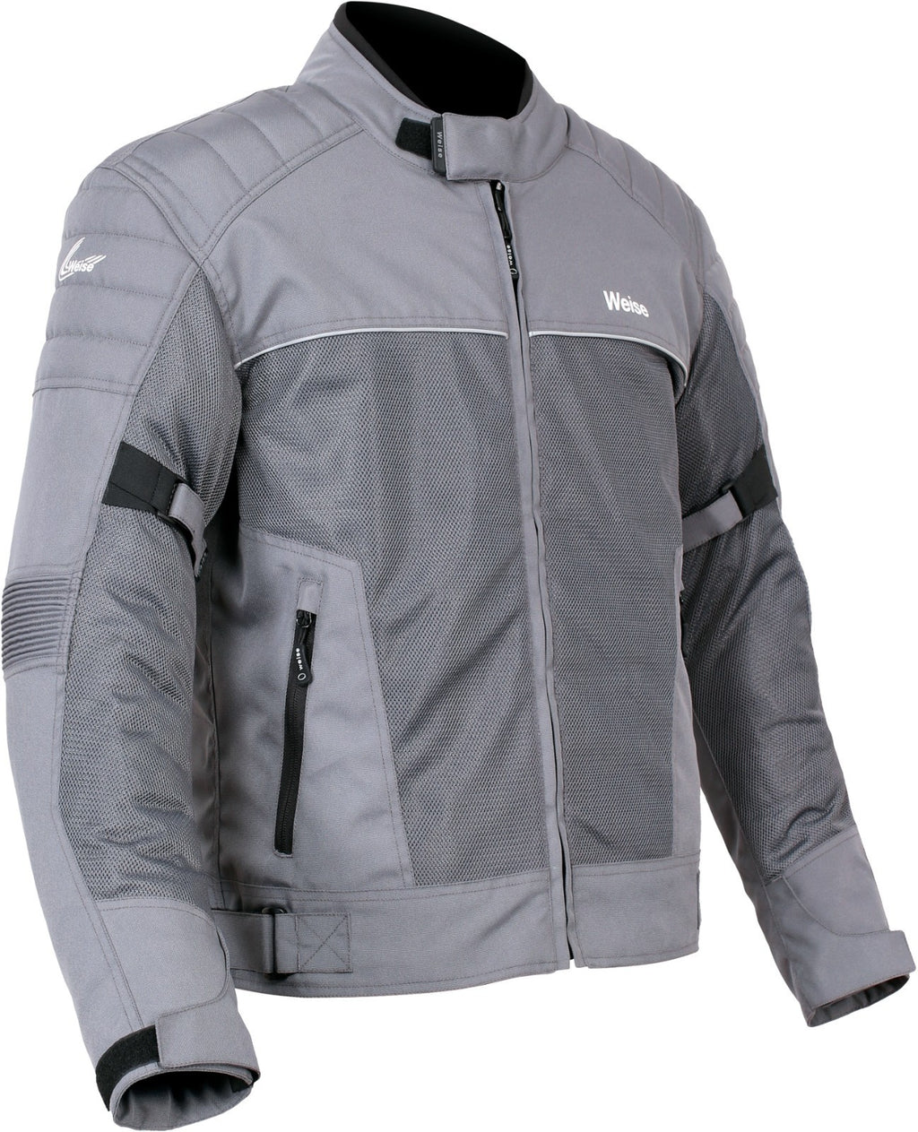 Weise Scout CE AA Mesh Air Summer Textile Motorcycle Motorbike Jacket - Grey