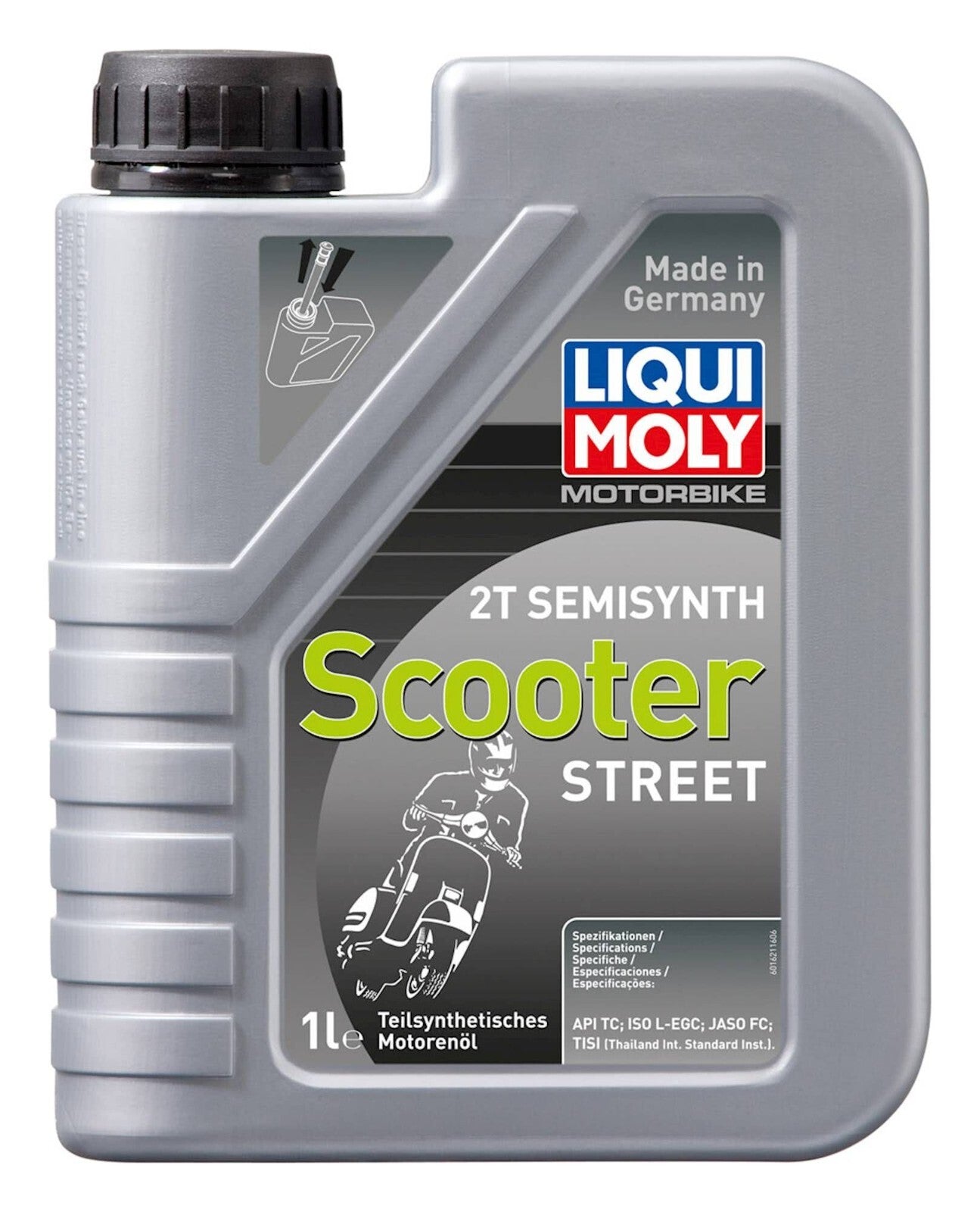 Liqui Moly 2 Stroke 2T Scooter Street Semi Synthetic Scooter 2T Engine Oil 1L