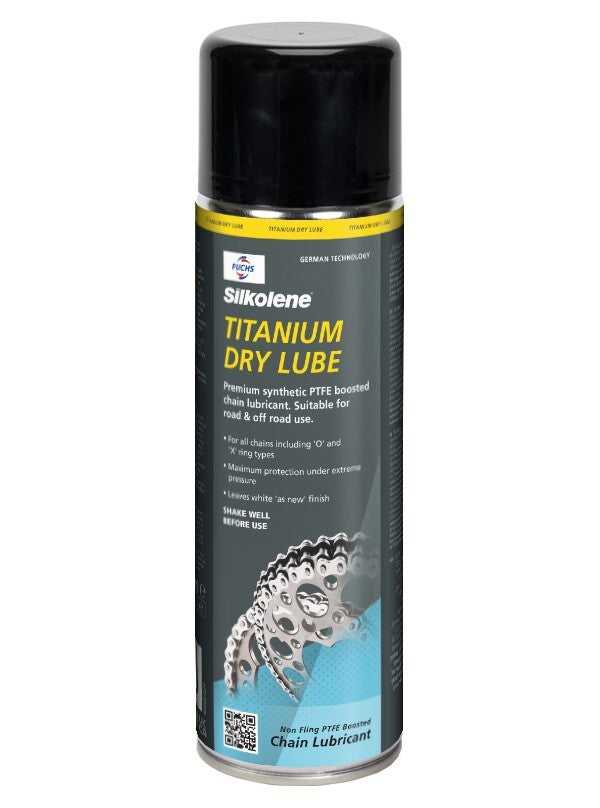 Fuchs Silkolene Titanium PTFE Dry Chain Lube Motorcycle On Road & Off Road 500ml
