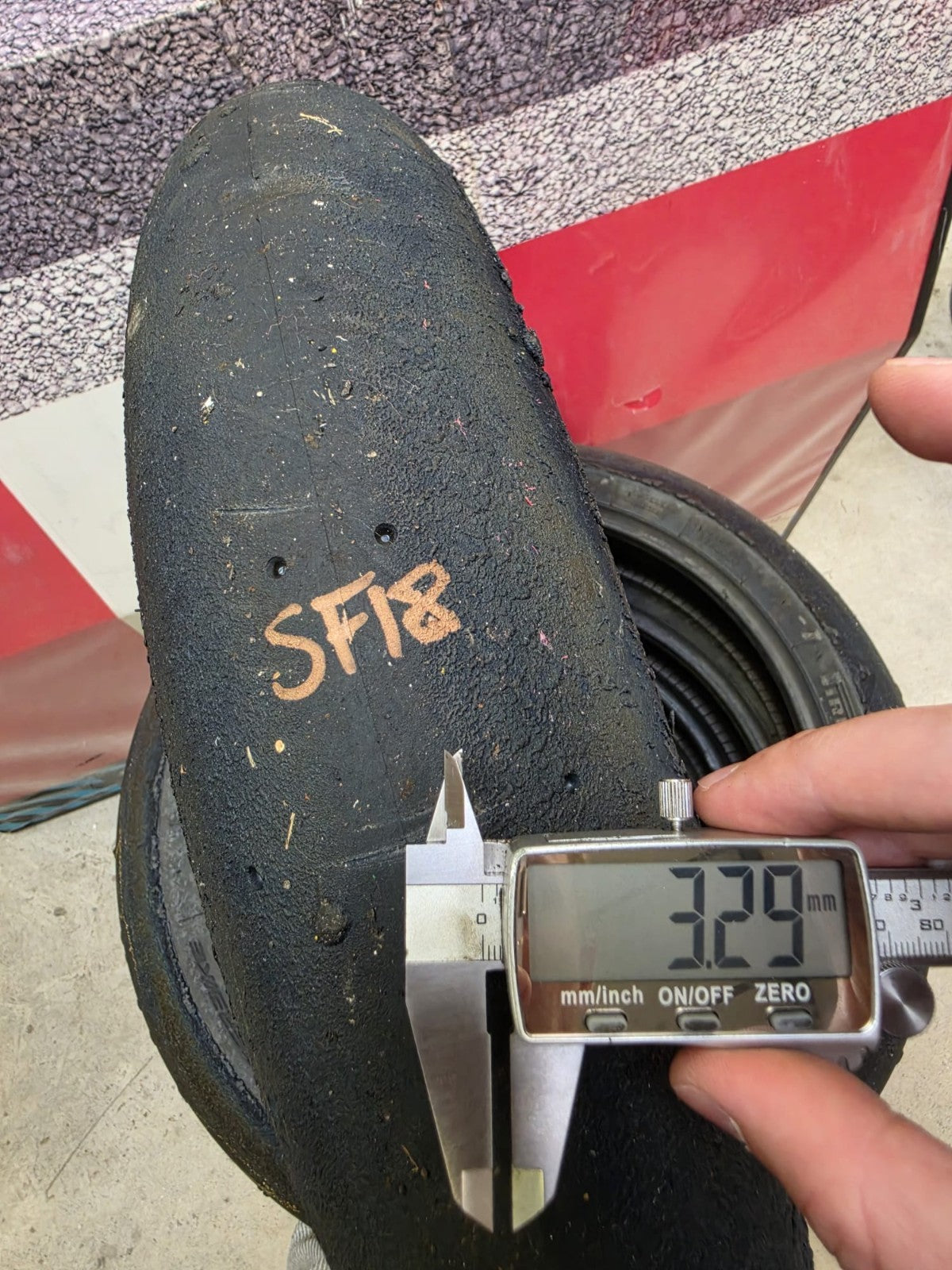 Pirelli Diablo Superbike SC1 125/70-17 Used BSB Scrub Motorcycle Tyre - SF18
