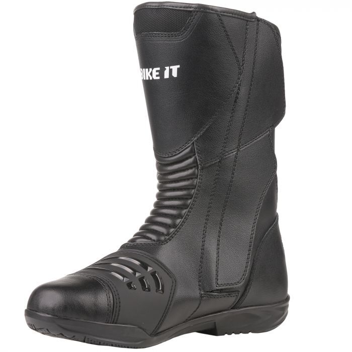 Bike It Burhou All-Seasons Waterproof Black Touring Motorcycle Motorbike Boots
