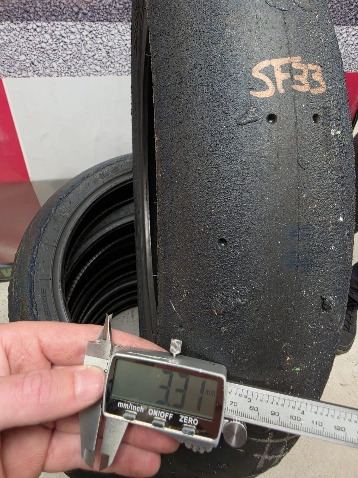 Pirelli Diablo Superbike SC1 125/70-17 Used BSB Scrub Motorcycle Tyre - SF33