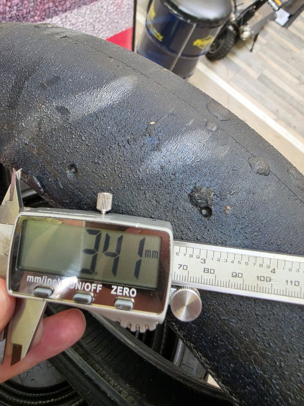 Pirelli Diablo Superbike SC1 125/70-17 Used BSB Scrub Motorcycle Tyre - SF7