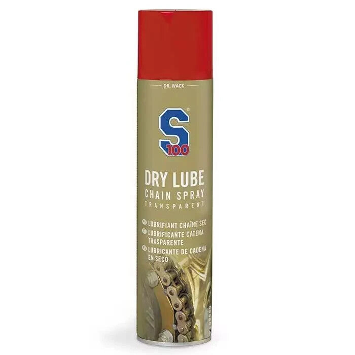 Dr Wack S100 Dry Motorcycle Motorbike Lube Chain Spray 400ml