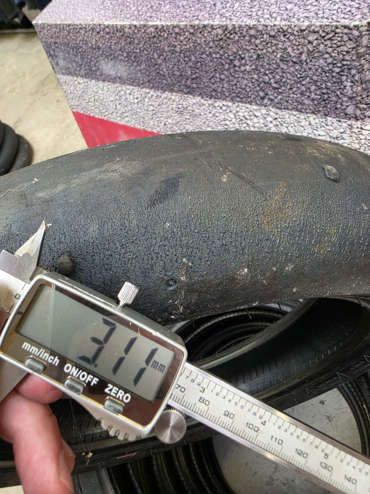 Pirelli Diablo Superbike SC1 125/70-17 Used BSB Scrub Motorcycle Tyre - SF15