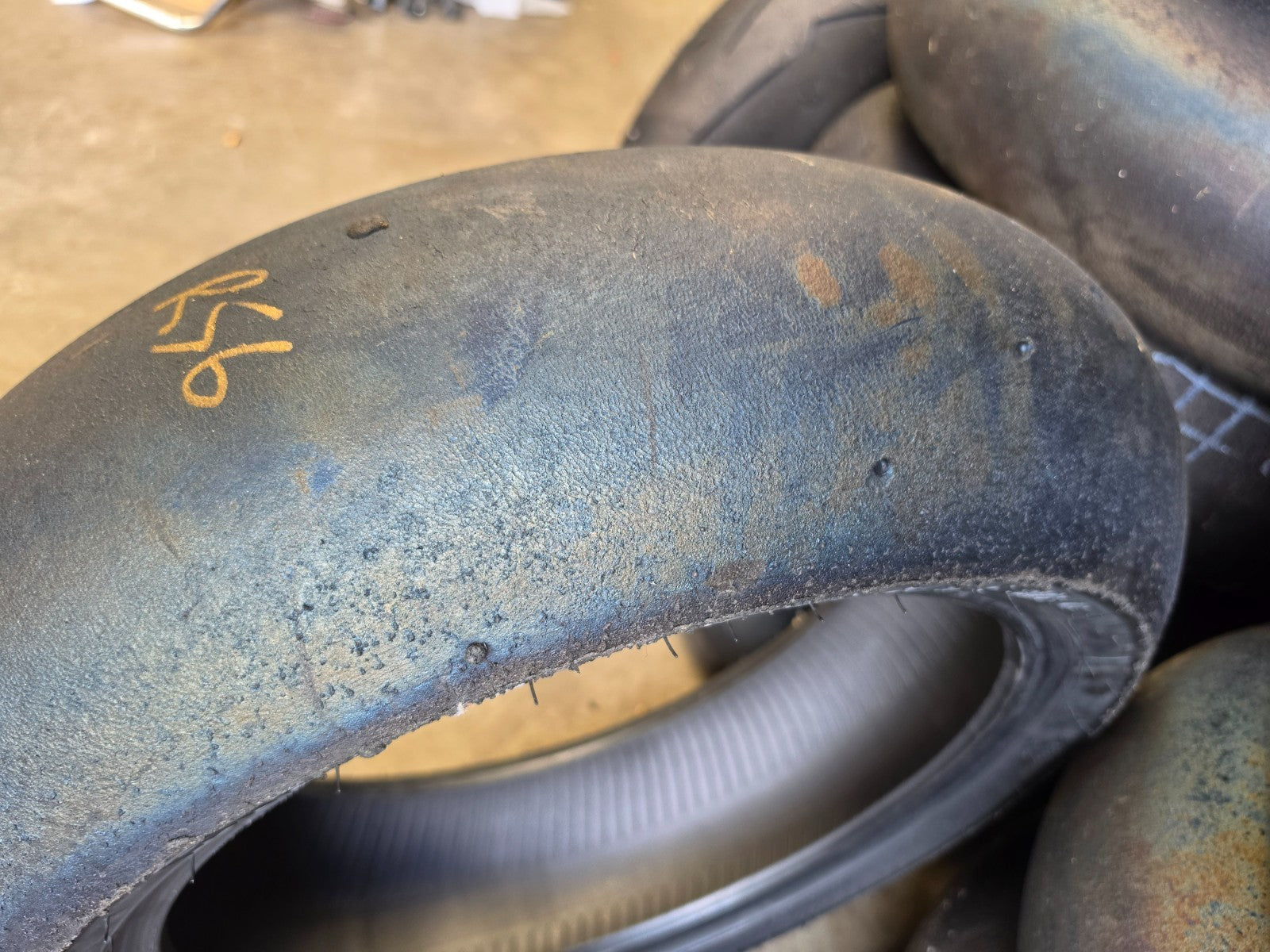 Pirelli Diablo Superbike SC1 200/60-17 Used BSB Scrub Motorcycle Tyre - RS6