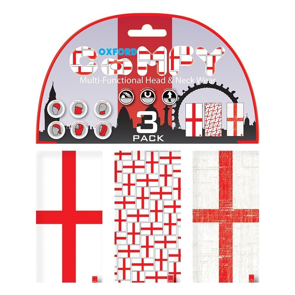 Oxford Comfy 3 Pack Neck Scarf Warmer Tube Balaclava St George's NW129