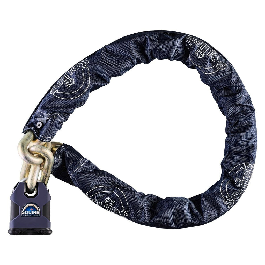 Motorcycle Bicycle Squire Colossus 19mm Chain SS80CS Padlock Sold Secure - Gold