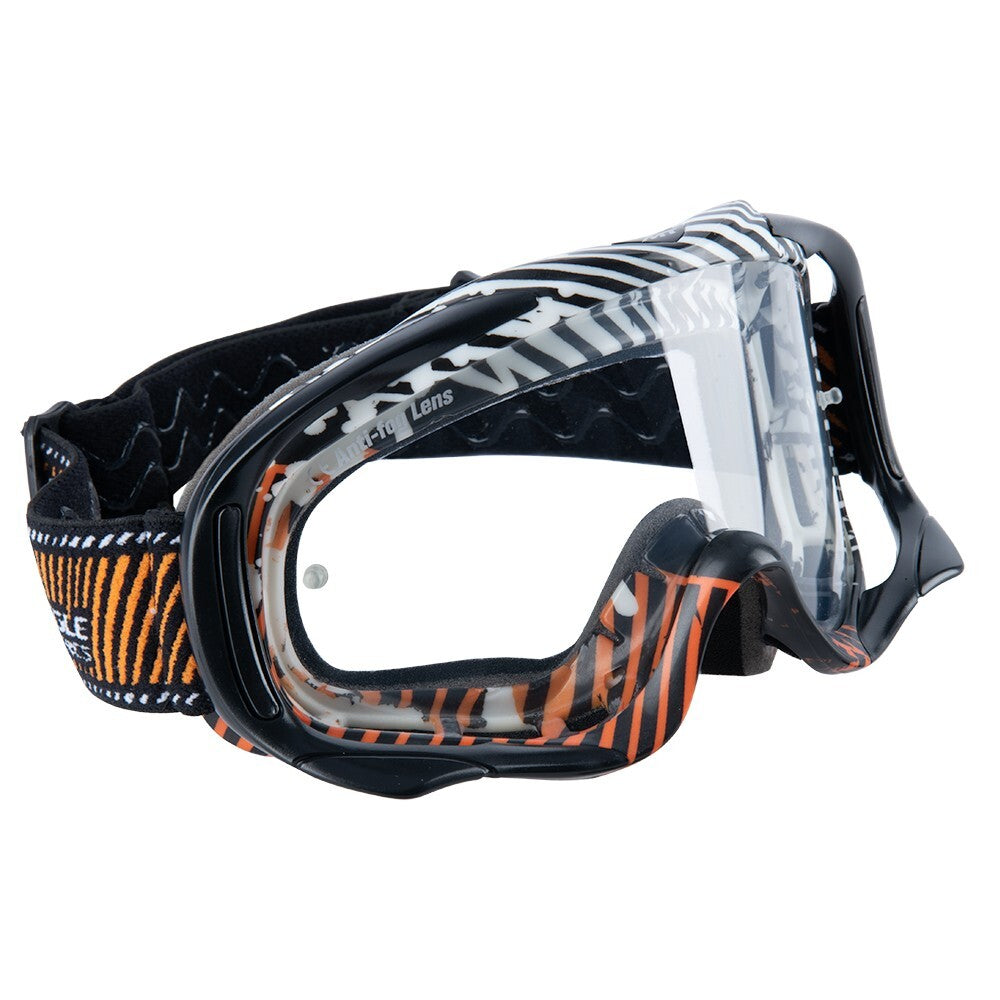 MT Helmets MX Pro III MX Motocross Off Road Enduro Goggles - Orange