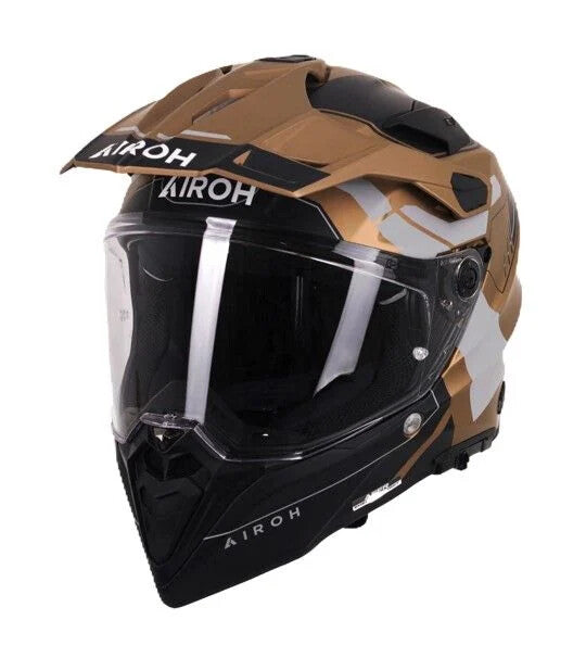 Airoh Commander 2 Adventure ACU Gold ECE 22.06 Motorcycle Helmet Gold Matt
