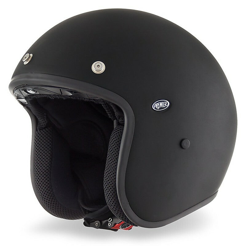 Vintage Premier Jet Fiber Motorbike Helmet Le Petit Classic Evo U9 BM Matt Black