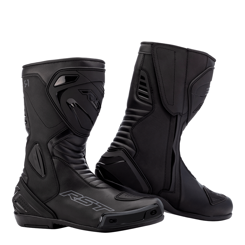 RST S-1 CE Waterproof Motorcycle Motorbike Sports Style Boots - Black