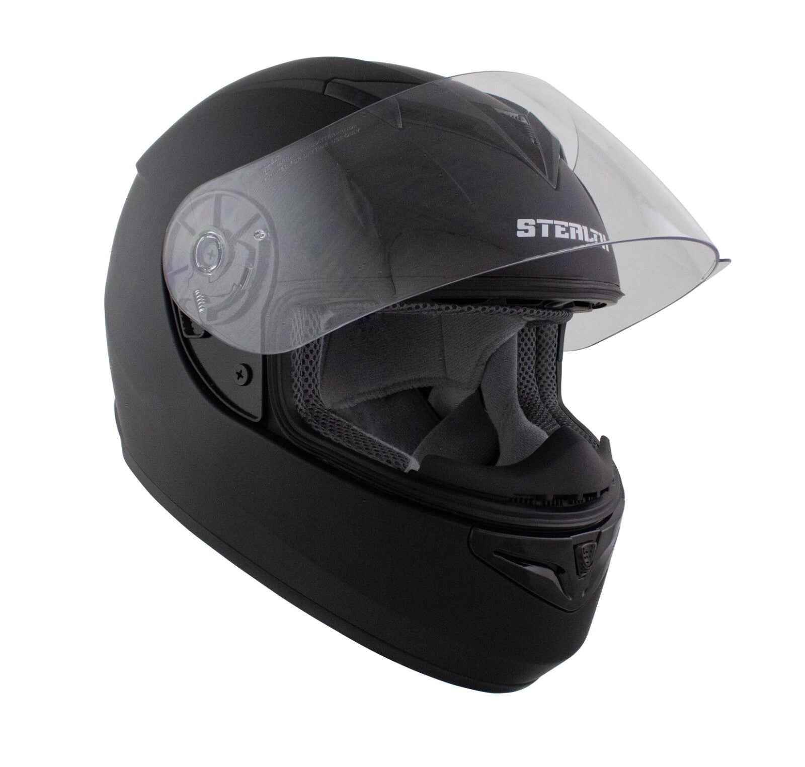 Stealth Full Face Motorcycle Motorbike Helmet V121 Matt Black