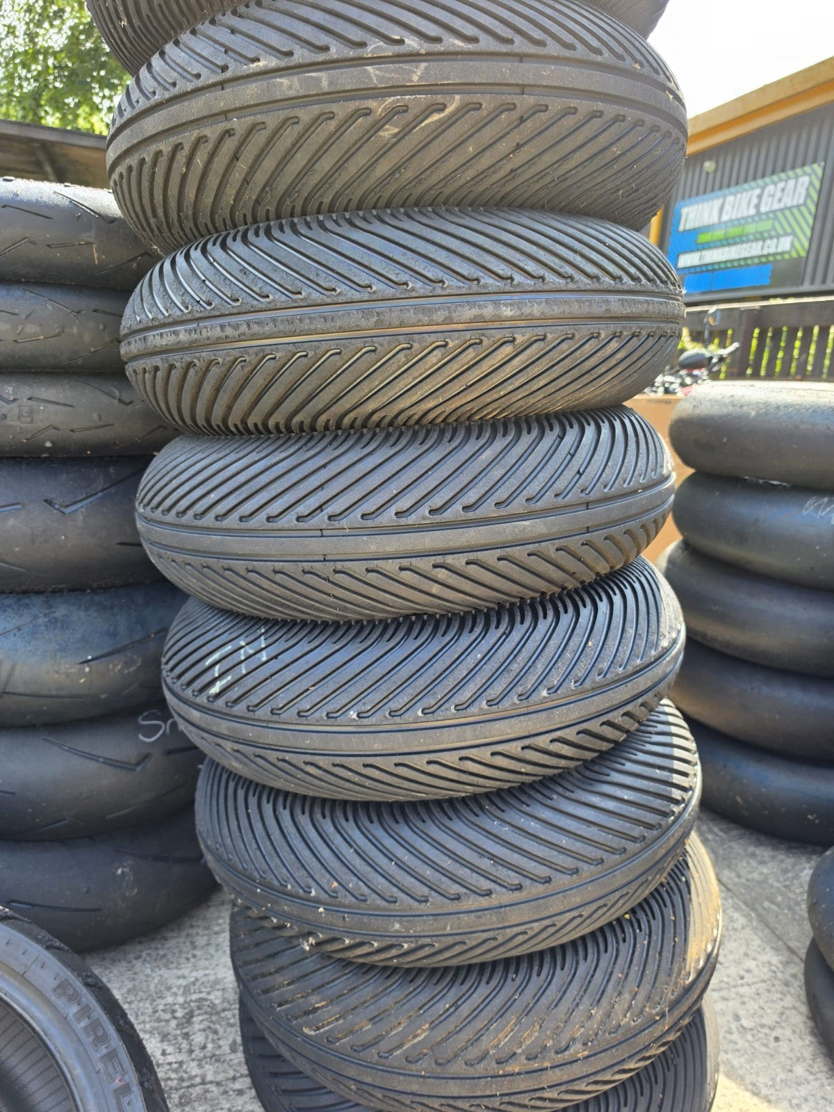 Pirelli Diablo Rain Rear SCR1 Part worn scub motorcycle tyre