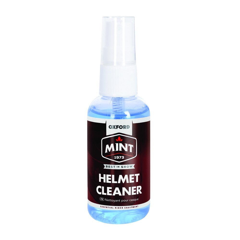 Oxford Mint Motorcycle Motorbike Helmet & Visor Cleaner Handy 50ml Travel Size