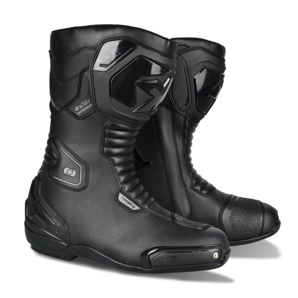 Oxford Cypher 1.0 Dry2Dry Waterproof Sports Motorcycle Motorbike Boot