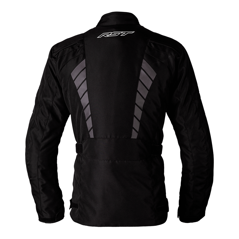 RST Alpha 5 CE Waterproof Textile Motorcycle Motorbike Jacket Black Black