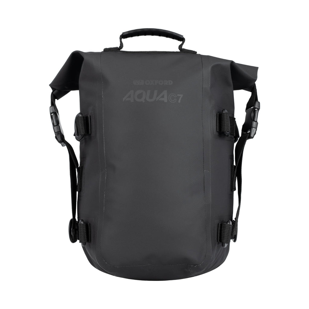Oxford Aqua C7 Waterproof Motorcycle Motorbike Crash Bar Bag - Black
