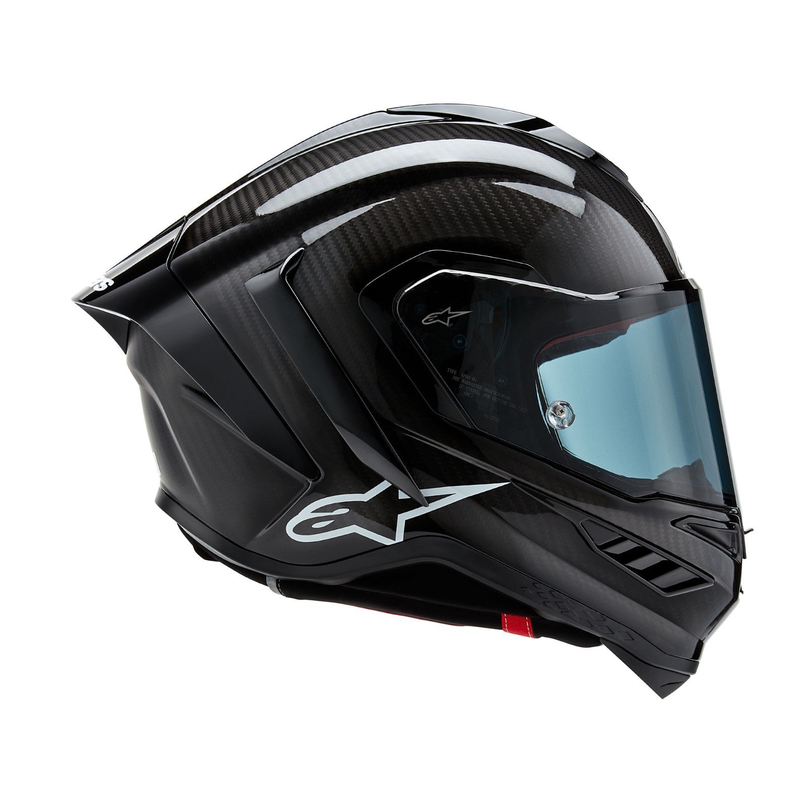 Alpinestars Supertech R10 Solid Carbon Fiber FIM Motorcycle Motorbike Helmet