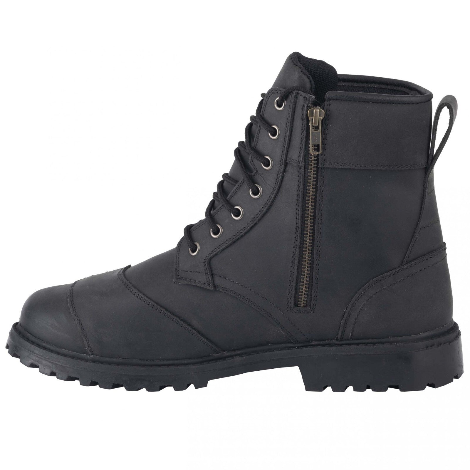 Diora Renegade Hipora Waterproof Motorcycle Motorbike Black Ankle Boots