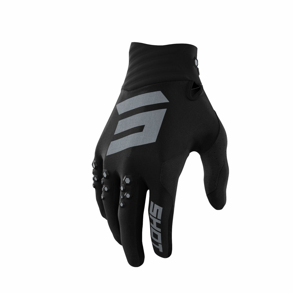 Shot Contect Gloves Contact Black Adult MX Motocross Off Road Enduro Gloves