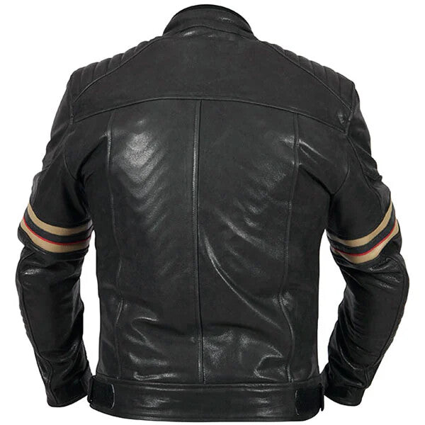 Weise Detroit CE AA Classic Distressed Leather Motorcycle Motorbike Jacket