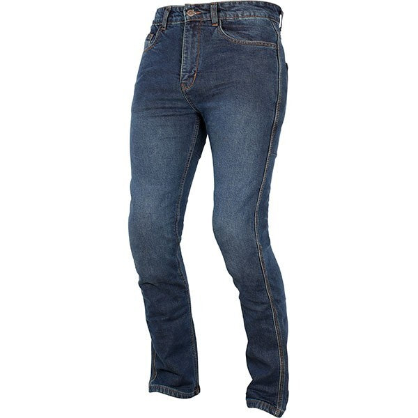Weise Ridge Denim Aramid CE AA Armoured Motorcycle Motorbike Jean Short Leg Blue