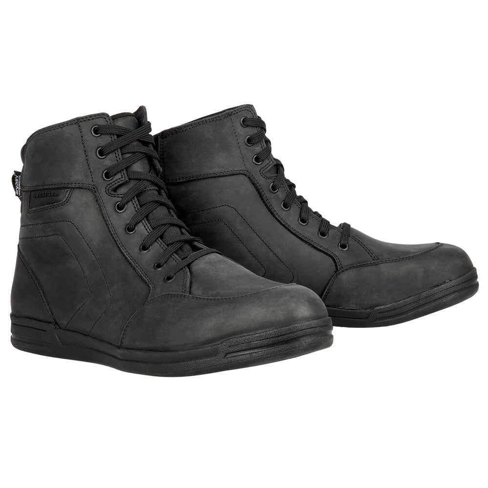 Oxford Kickback Waterproof Dry2Dry Motorcycle Motorbike Ankle Boot Black