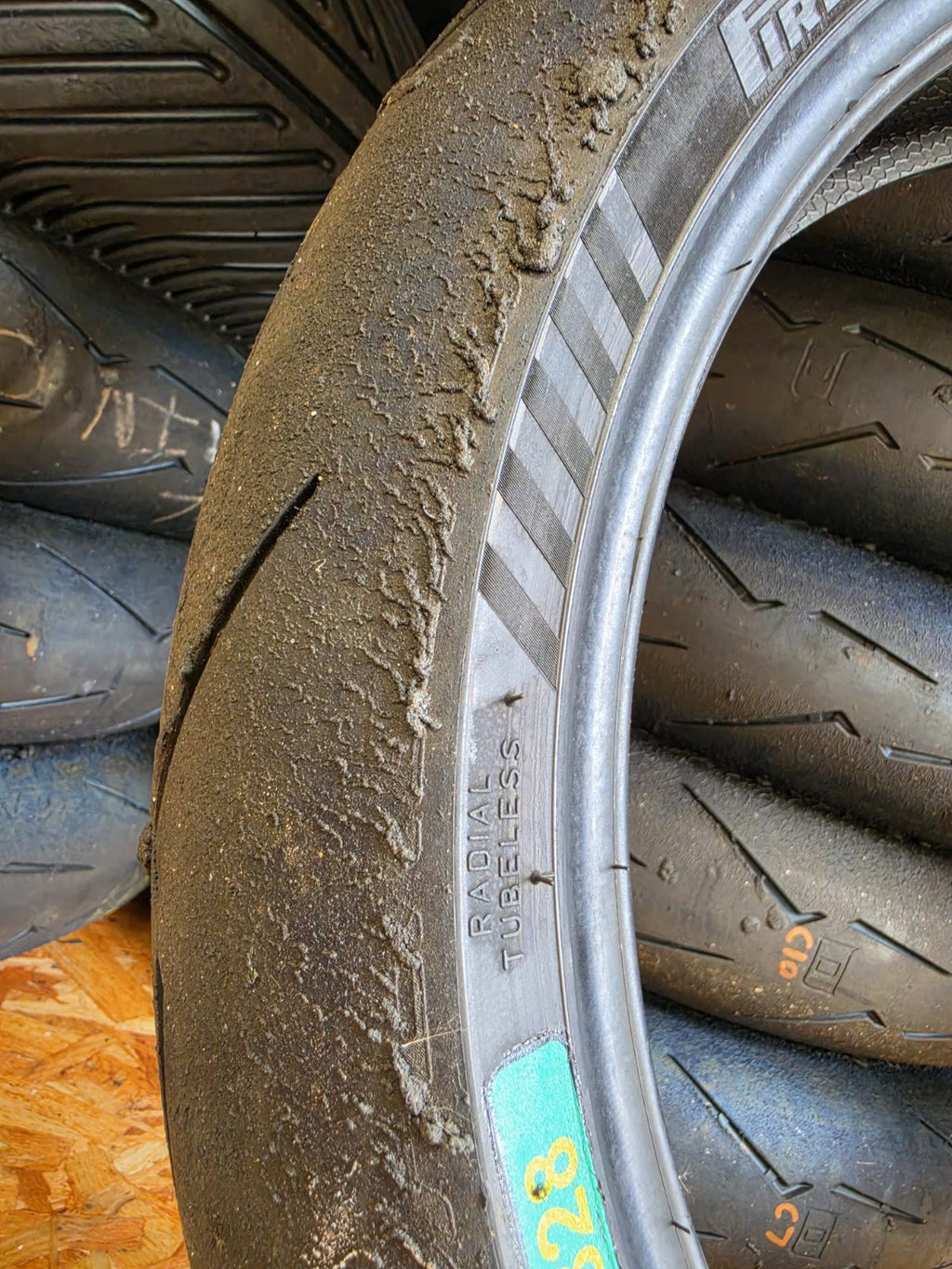 Pirelli Diablo Supercorsa SC1 V4 120/70-17 part worn front BSB scrub tyre 2026