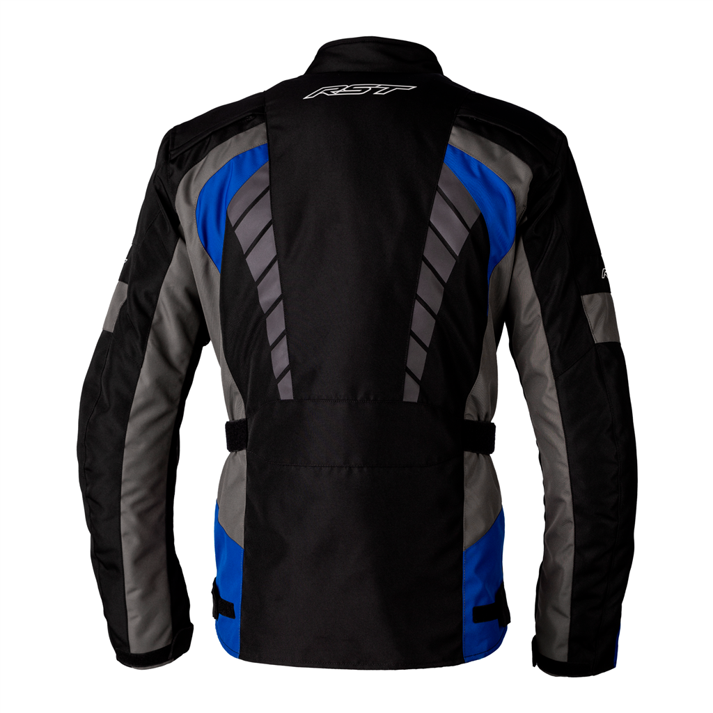 RST Alpha 5 CE Waterproof Textile Motorcycle Motorbike Jacket Black Blue