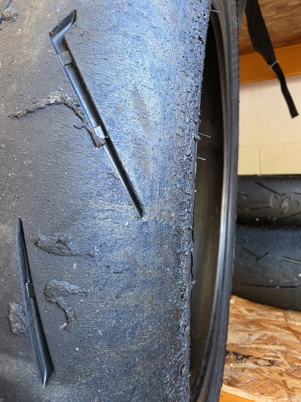 Pirelli Diablo Supercorsa SC1 V4 120/70-17 part worn front BSB scrub tyre