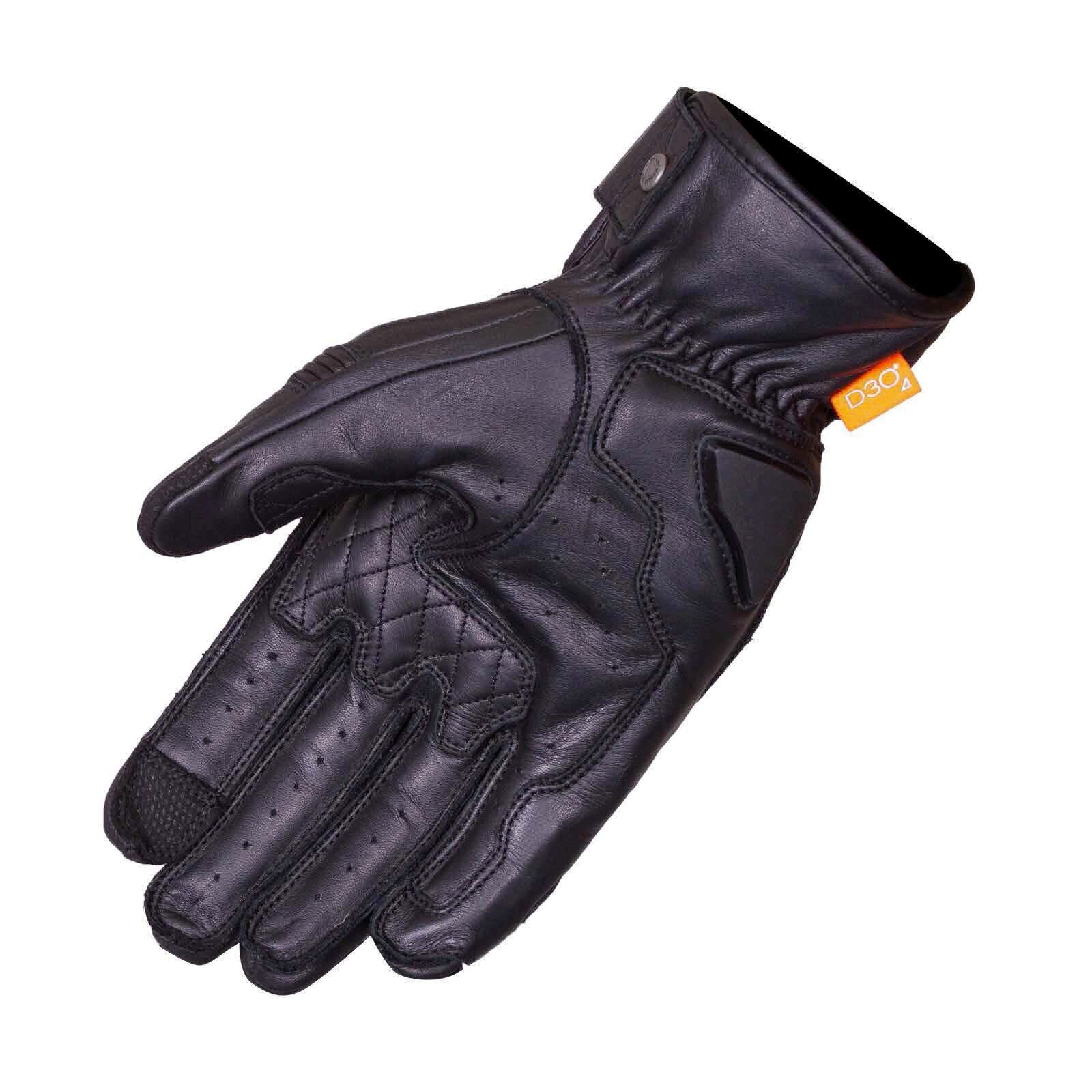 BSA Browning Leather Motorcycle Motorbike Gloves By Merlin D3O Armour
