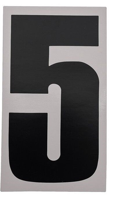 Bike It 6 Inch Motorcycle Motorbike Race Numbers - Black - 10 Pack