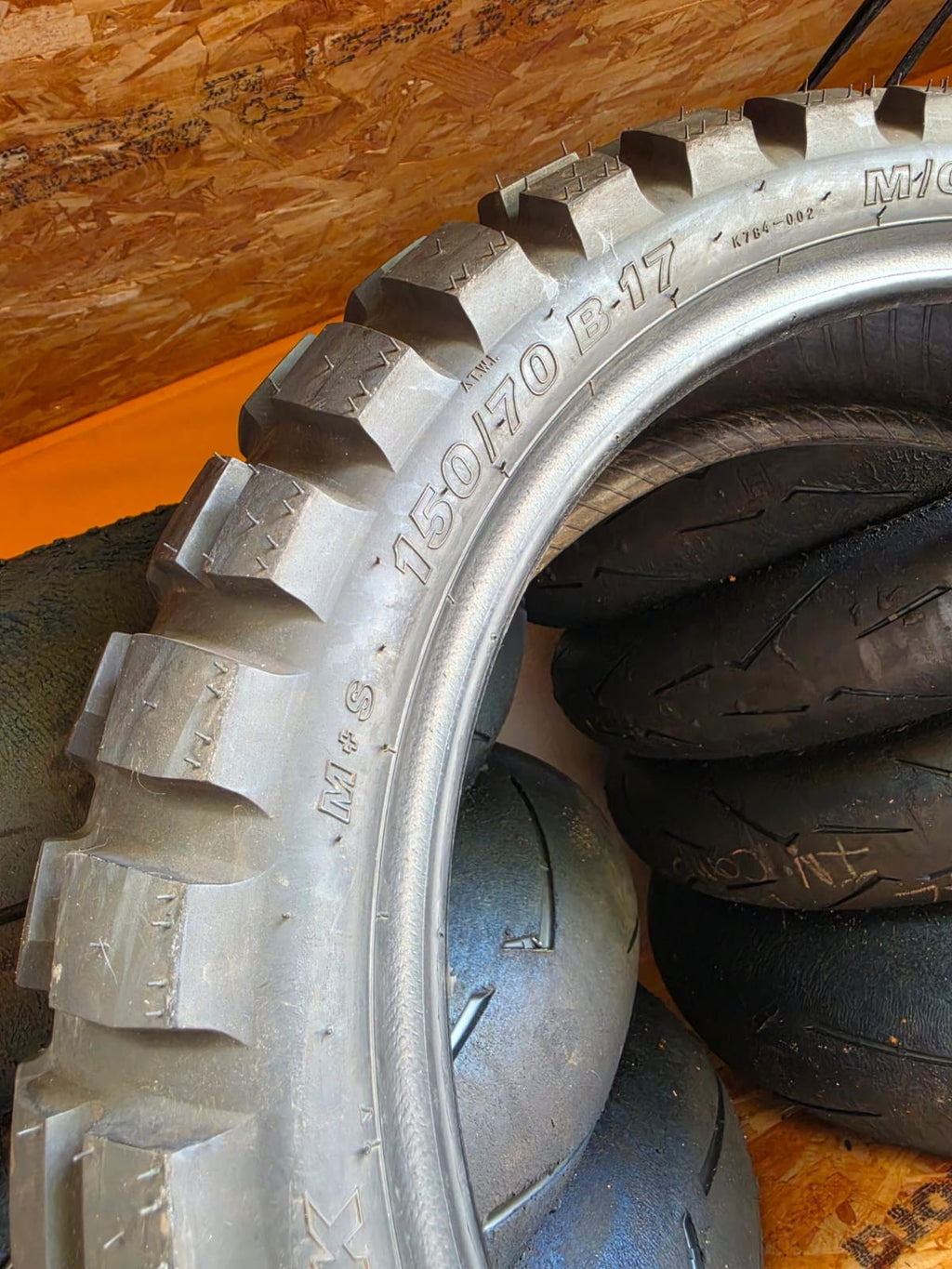 Kenda Big Block 150/70-12 K784 part worn rear tyre