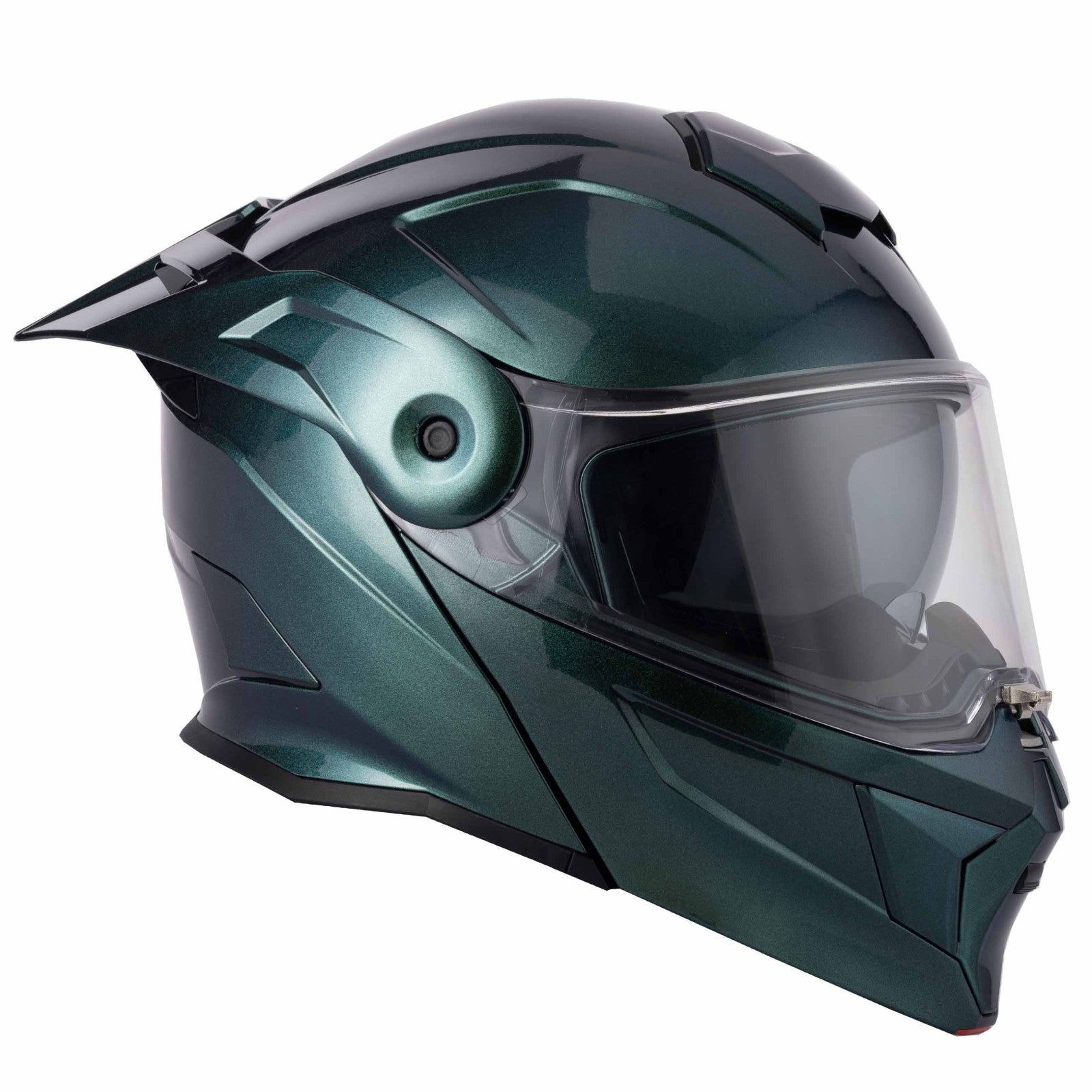 VCAN H276 Gradient Green Blue Flip Front ECE 2206 Motorcycle Motorbike Helmet