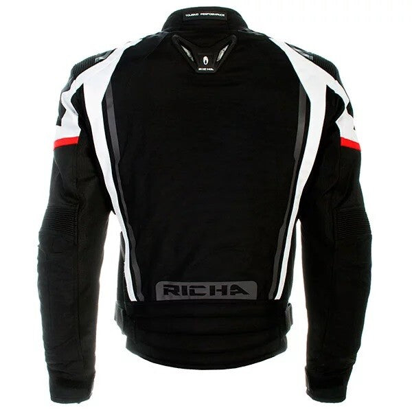 Richa Airwave Waterproof Breathable Motorcycle Motorbike D3O Jacket Black White