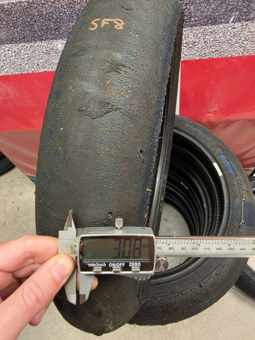 Pirelli Diablo Superbike SC2 125/70-17 Used BSB Scrub Motorcycle Tyre - SF8