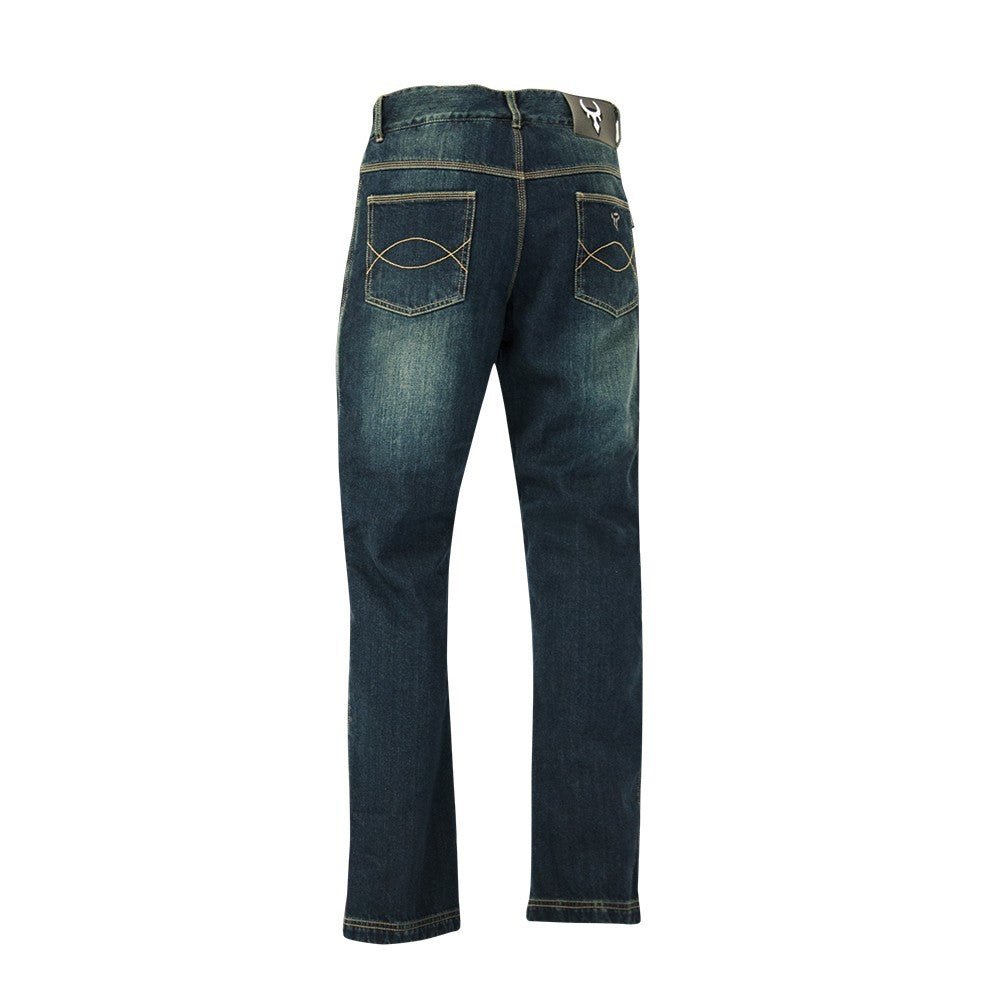 Bull-it Men's SR6 Vintage Blue Motorcycle Covec Armoured Jeans Regular