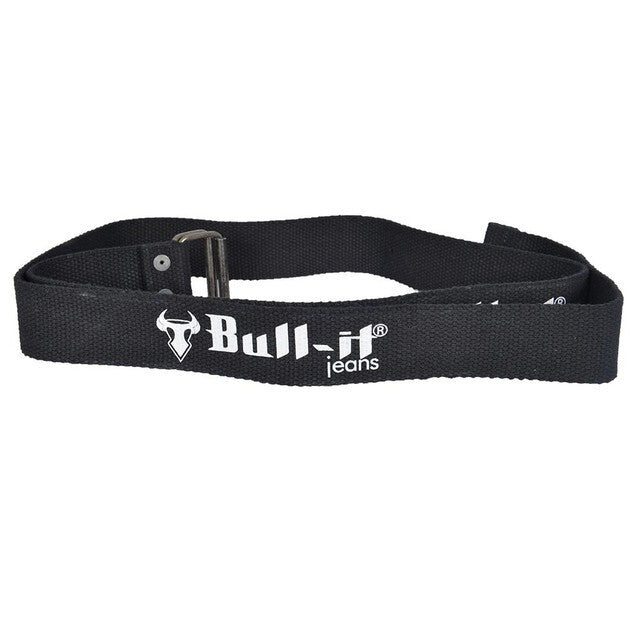Bull-It Black Canvas Jeans Belt - 28-32" Waist