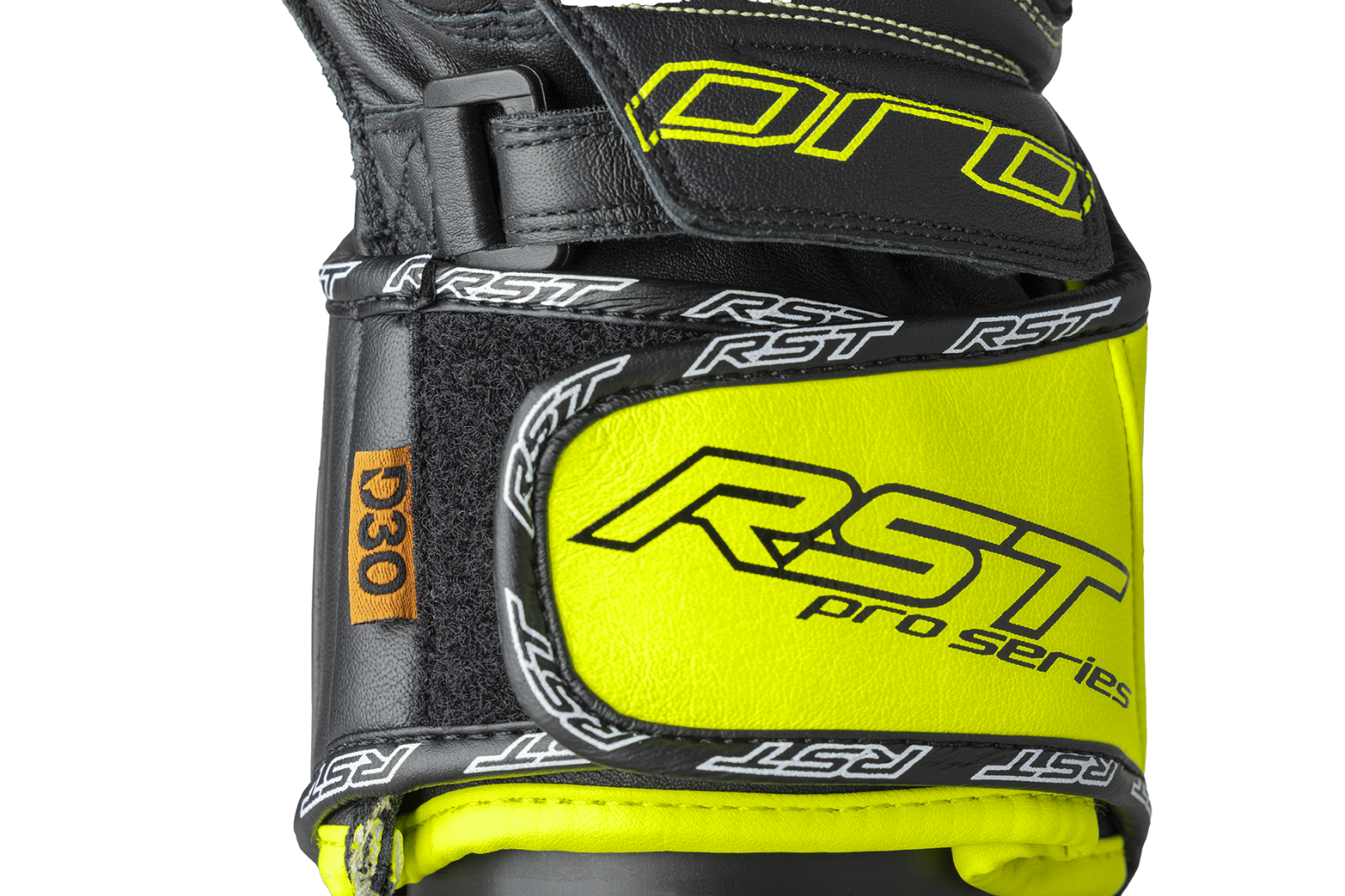 RST Pro Series GP D3O Kangaroo Leather Sports Track Motorcycle Bike Glove Yellow