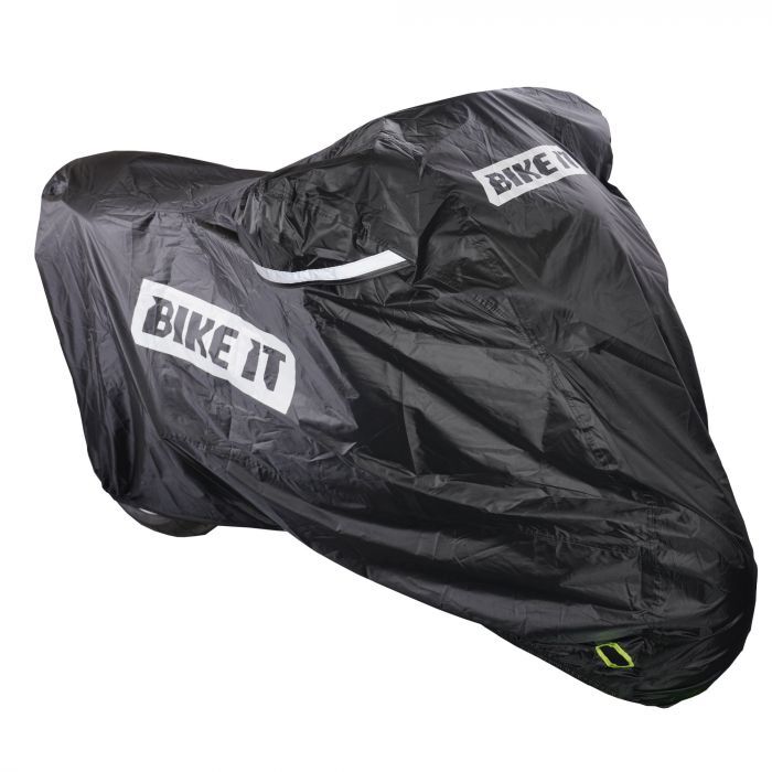 Bike It Nautica Outdoor Motorcycle Motorbike Black Rain Cover - XXL 2XL